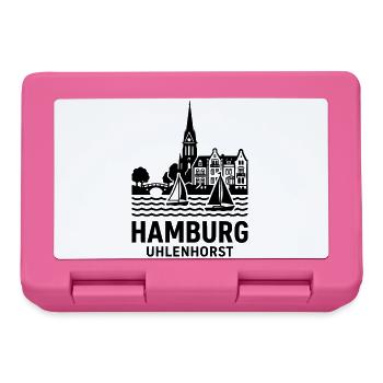 Hamburg Uhlenhorst Silhouette Alster - Brotdose - Pink - Vorne