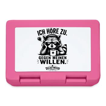 Geschenk für Kollegen Sarkasmus Humor  - Brotdose - Pink - Vorne