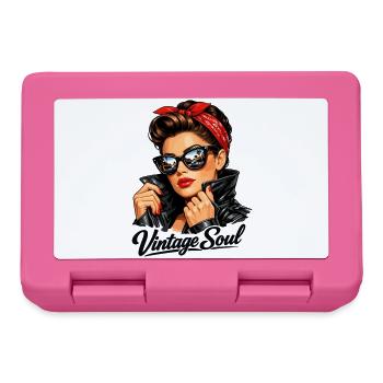 Soul Vintage – Un design stylé de pin-up rockabilly - Boîte à goûter - rose - Devant