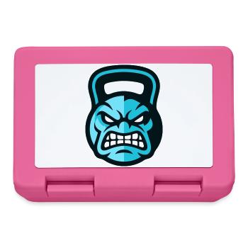 Workout Kettlebell Logo - Lunchbox - pink - Front