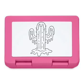 Il fait tellement chaud... Le cactus fond pour colorer - Boîte à goûter - rose - Devant