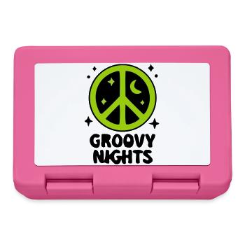 Groovy Peace Zeichen Logo - Brotdose - Pink - Vorne