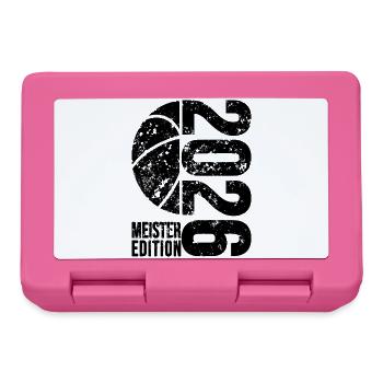 Basketball Meister Edition 2026 in schwarz - Brotdose - Pink - Vorne