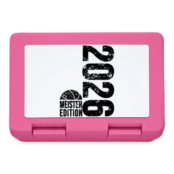 Basketball Meister Edition 2026 in schwarz  - Brotdose - Pink - Vorne