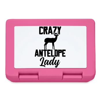 Crazy Antelope Lady - Lunchbox - pink - Front
