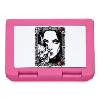 Gothic Mask Portrait - Lunchbox - pink - Front
