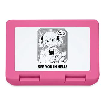 Go away! - Brotdose - Pink - Vorne