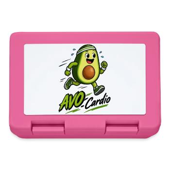 Avocado Fitnessläufer - Brotdose - Pink - Vorne