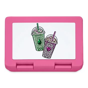 Gemstone Iced Coffee – Pink & Green Crystal Drinks - Brotdose - Pink - Vorne