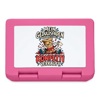 Geduldsfaden Konfetti - Brotdose - Pink - Vorne