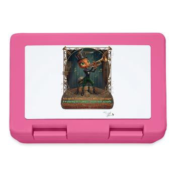 Ameise MALÚ Trompete Jazz Band Brass Musik Pop Art - Brotdose - Pink - Vorne
