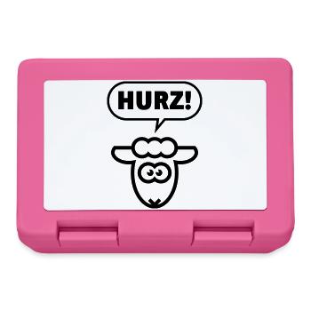 Hurz! (Lamm / Sketch / Lustig / Total Normal / B) - Brotdose - Pink - Vorne