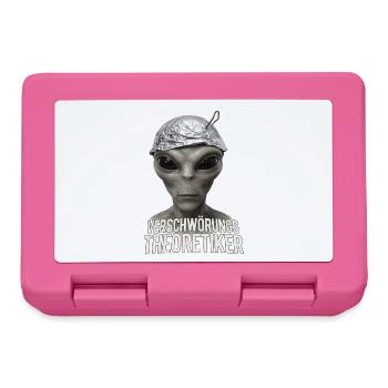 Alien Verschwörungs-Theoretiker - Brotdose - Pink - Vorne