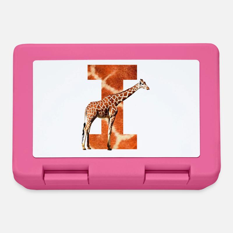 giraffe i - Brotdose - Pink