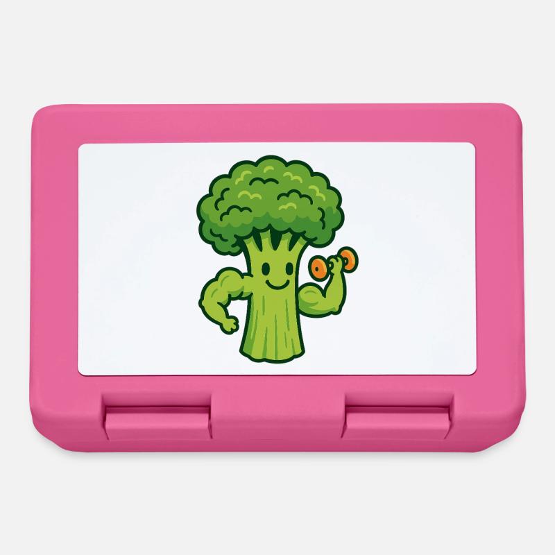 Gains de brocoli - Boîte à goûter - rose