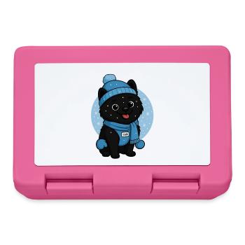 Kuschelhund Winterzauber - Brotdose - Pink - Vorne