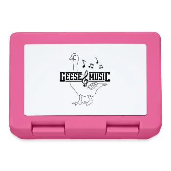 Oies et notes de musique Musician Cute Goose - Boîte à goûter - rose - Devant