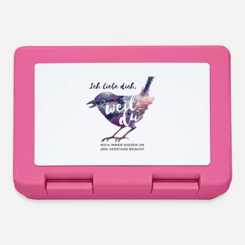 Sage jeden Tag ich liebe dich - Brotdose - Pink