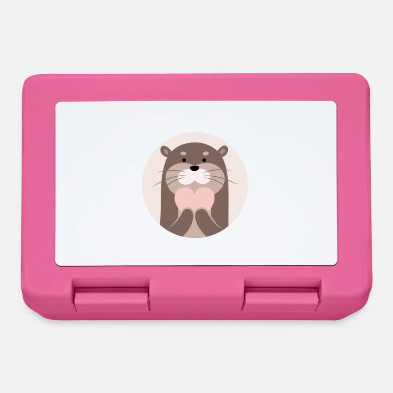 Otter Liebe - Brotdose - Pink