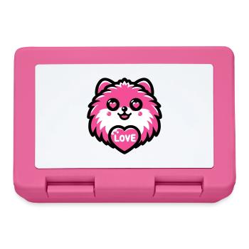 Pomeranian In Love - Lunchbox - pink - Front