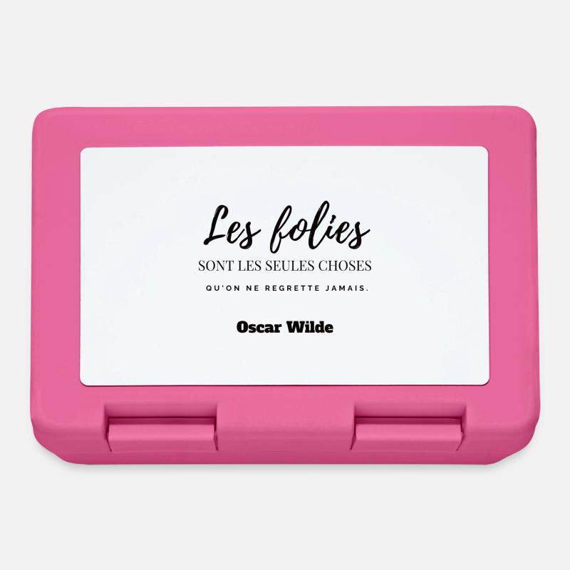 T shirt Oscar Wilde - Boîte à goûter - rose