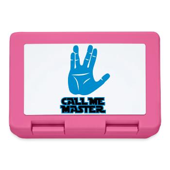 Call me Master | Jedi | Hand | Meister - Boîte à goûter - rose - Devant