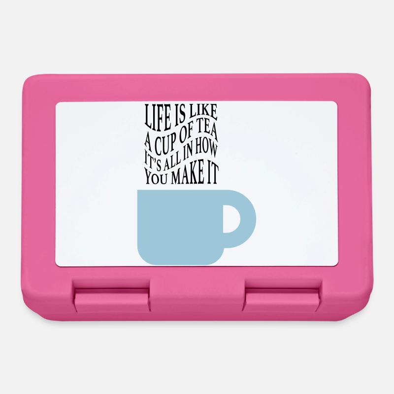 La vie comme le thé - Boîte à goûter - rose