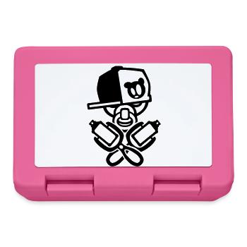 baby graffiti - Lunchbox - pink - Front