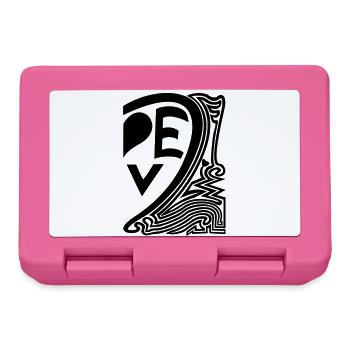 demi cœur 2 - Boîte à goûter - rose - Devant