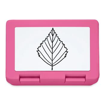 kontur birke blatt baum pflanze form clipart desig - Brotdose - Pink - Vorne