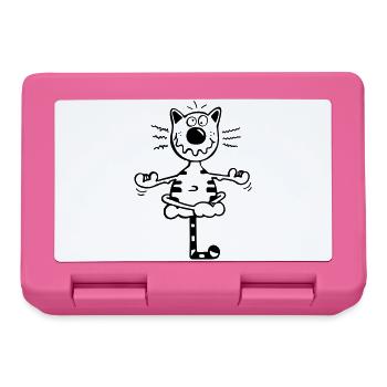 Fitness Katze - Brotdose - Pink - Vorne
