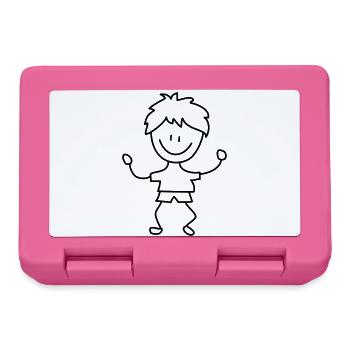 boy - Lunchbox - pink - Front