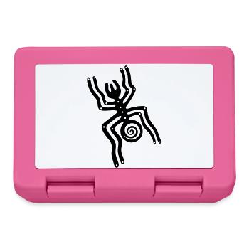 Les lignes de Nazca, l'araignée - Boîte à goûter - rose - Devant