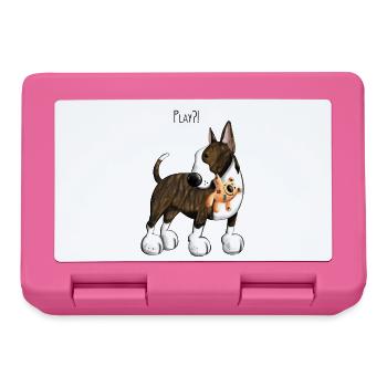 Mignon Bullterrier - Boîte à goûter - rose - Devant