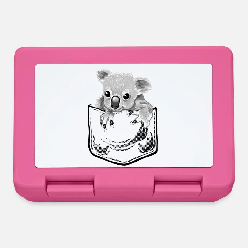 Koala pochette - Boîte à goûter - rose