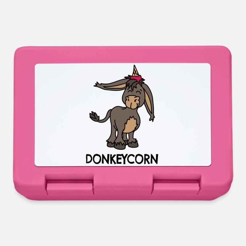 Esel Einhorn Donkeycorn - Brotdose - Pink