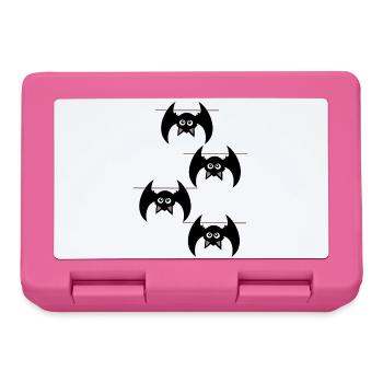 Halloween T-shirt Bat Spooky Cute Shirt - Lunchbox - pink - Front