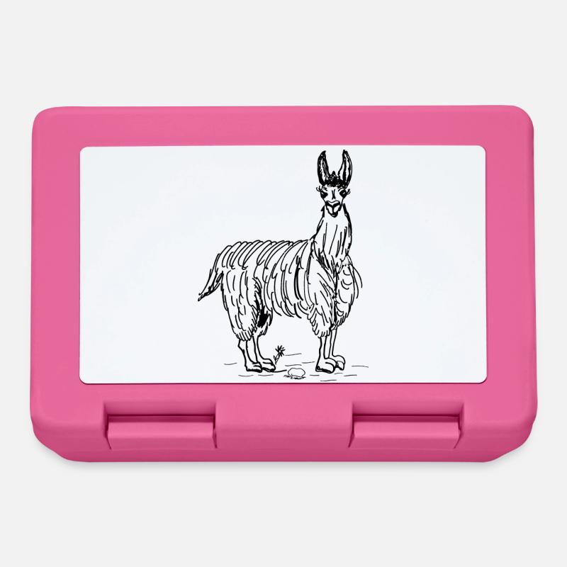 Lama - Brotdose - Pink
