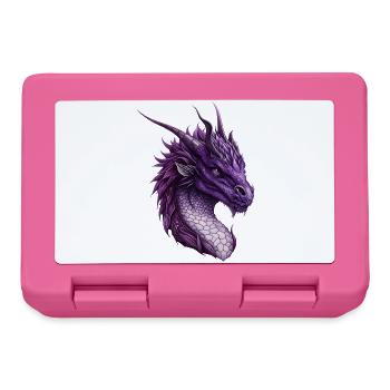 Mächtiger Lila Fantasy Drache - Brotdose - Pink - Vorne