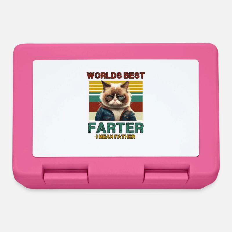 Le meilleur farter du monde - Boîte à goûter - rose