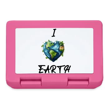 I Love Earth - Lunchbox - pink - Front