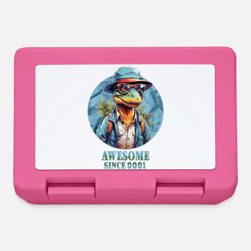 Dinosaurier, T-Rex - Brotdose - Pink