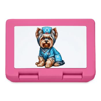Infirmière Yorkshire Terrier - Boîte à goûter - rose - Devant