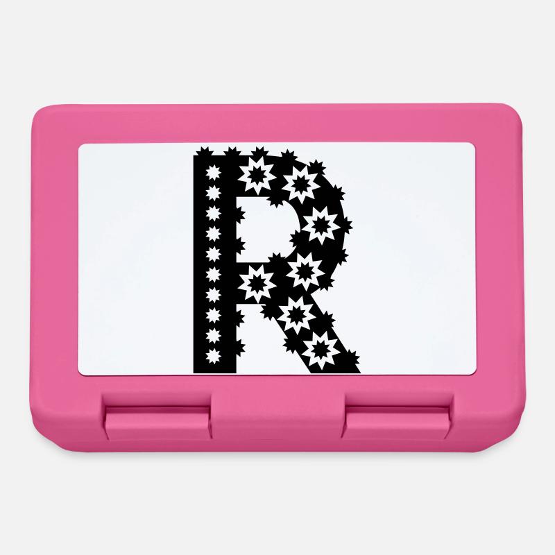 Buchstabe R - Brotdose - Pink