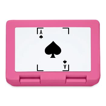 Jeu de cartes Casino Jeux de hasard Poker Loterie - Boîte à goûter - rose - Devant