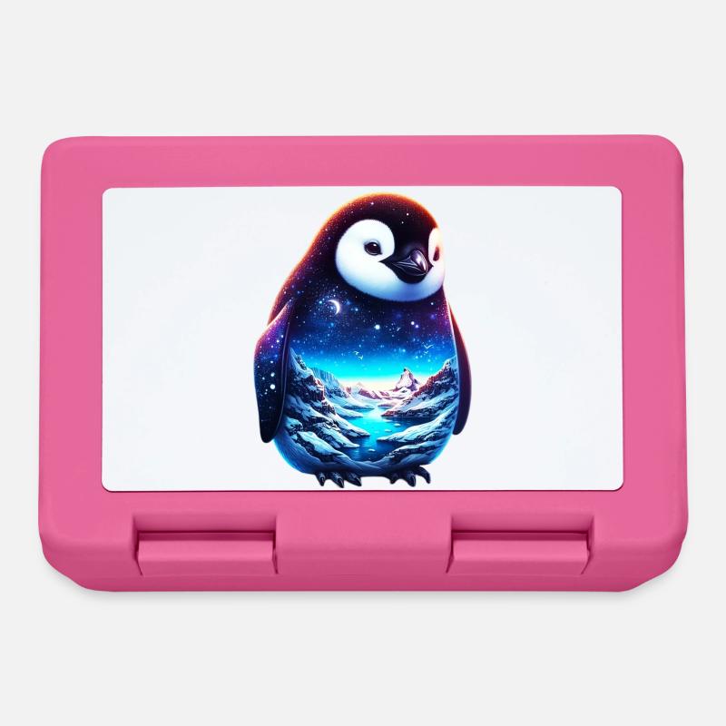 Pingouin - Boîte à goûter - rose