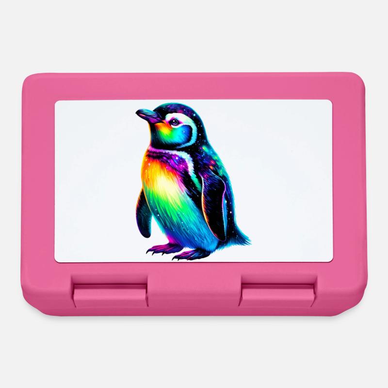 Pinguin - Brotdose - Pink