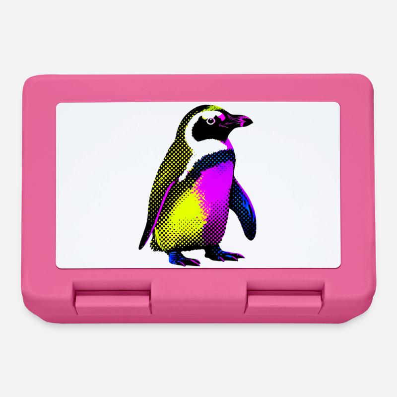 Pinguin - Brotdose - Pink
