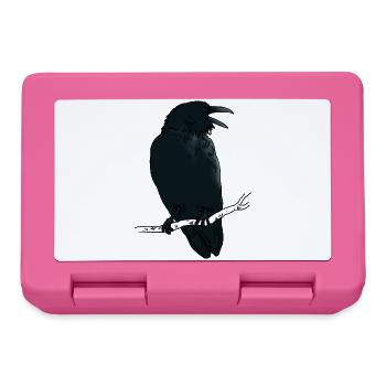 Black Raven - Lunchbox - pink - Front