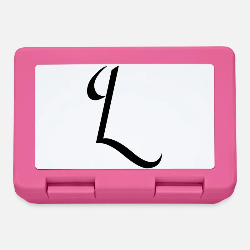 Letter L, Name, der Buchstabe L - Brotdose - Pink